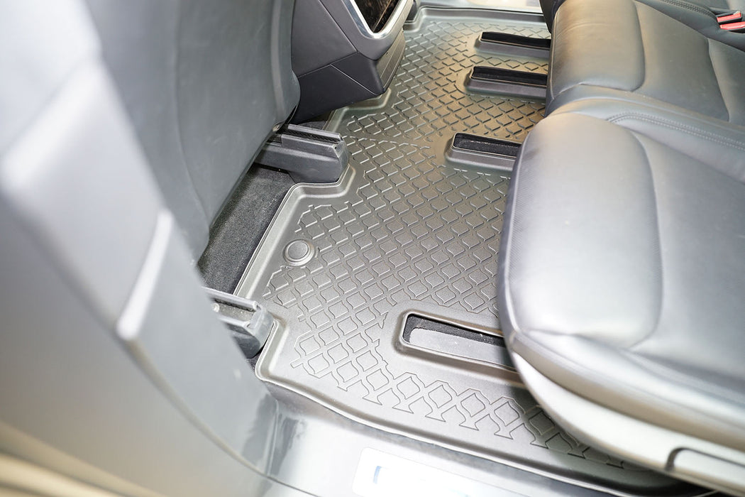 Covorase auto tip tavita Tesla Model X Facelift fabricatie 01.2021 - prezent, caroserie suv, 5-7 locuri, randul 2 si randul 3 #1