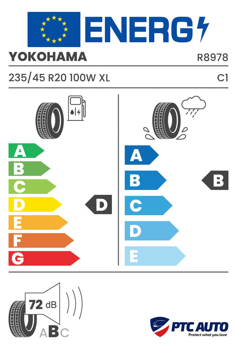 YOKOHAMA 235/45 R20 100W XL RPB BluEarth-4S AW21 M+S 3PMSF (D-B-B[72])(Turisme All Season)
