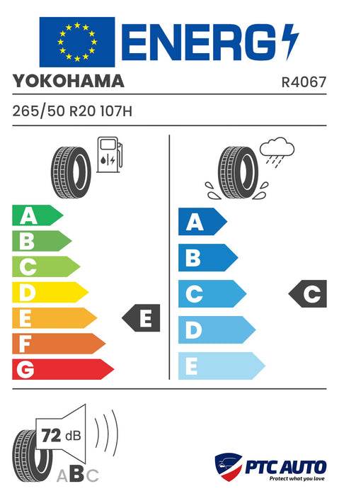YOKOHAMA 265/50 R20 107H RPB GEOLANDAR A/T G015 M+S 3PMSF RBL (E-C-B[72])(4x4 All Season)