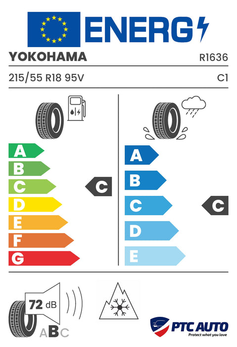 YOKOHAMA 215/55 R18 95V RPB BluEarth*Winter V905 M+S 3PMSF (C-C-B[72])(Turisme iarna)
