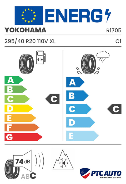 YOKOHAMA 295/40 R20 110V XL RPB BluEarth*Winter V905 M+S 3PMSF (C-C-B[74])(Turisme iarna)