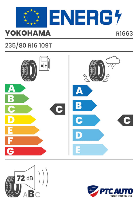YOKOHAMA 235/80 R16 109T BluEarth*Winter V905 M+S 3PMSF (C-C-B[72])(4x4 iarna)