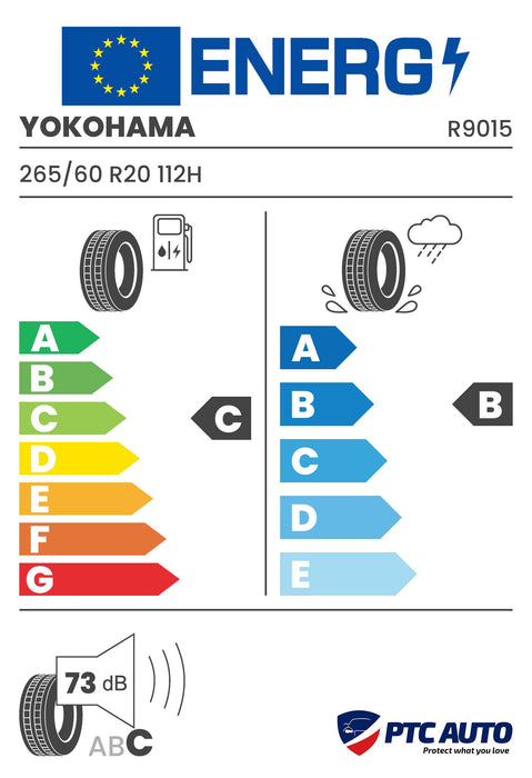 YOKOHAMA 265/60 R20 112H BluEarth*WINTER V906 M+S 3PMSF (C-B-B[73])(4x4 iarna)