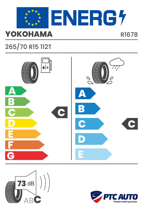 YOKOHAMA 265/70 R15 112T BluEarth*Winter V905 M+S 3PMSF (C-C-B[73])(4x4 iarna)