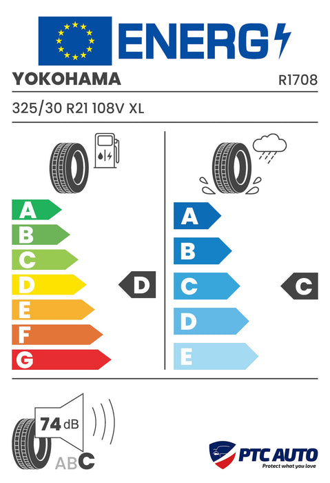 YOKOHAMA 325/30 R21 108V XL RPB BluEarth*Winter V905 M+S 3PMSF (D-C-B[74])(4x4 iarna)