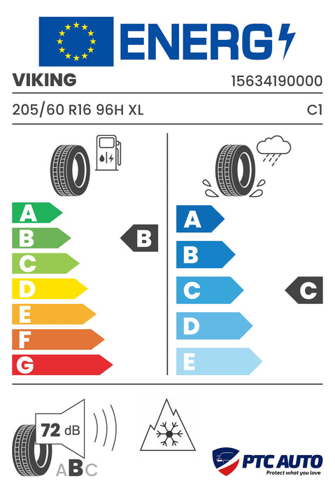 VIKING 205/60 R16 96H XL WinTech NewGen M+S 3PMSF (B-C-B[72])(Turisme iarna)