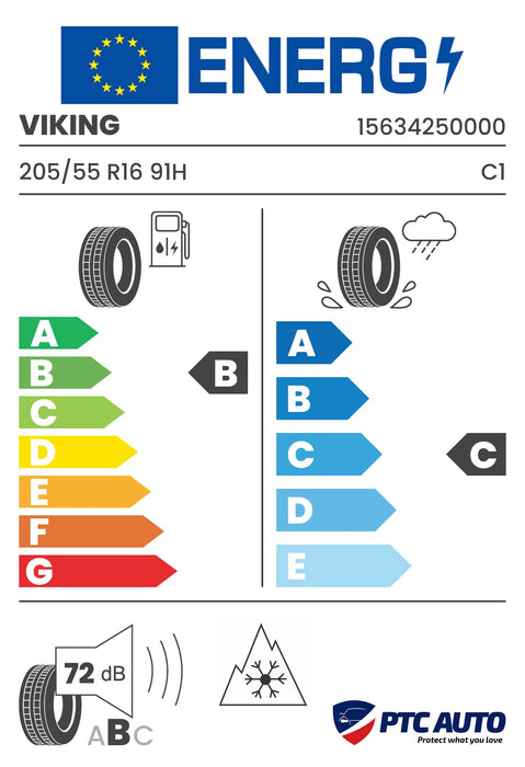 VIKING 205/55 R16 91H WinTech NewGen M+S 3PMSF (B-C-B[72])(Turisme iarna)