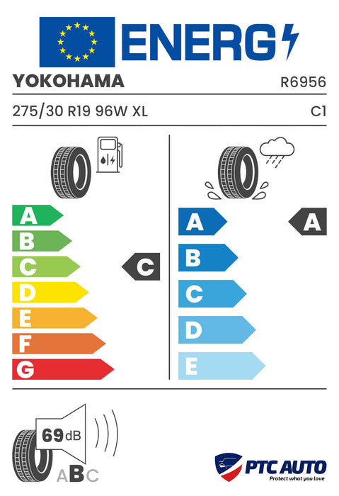 YOKOHAMA 275/30 R19 96W XL RPB BluEarth-GT AE51 (C-A-A[69])(Turisme vara)