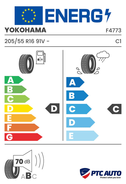 YOKOHAMA 205/55 R16 91V - - C.drive 2 AC02 - MO - (D-C-B[70])(Turisme vara)