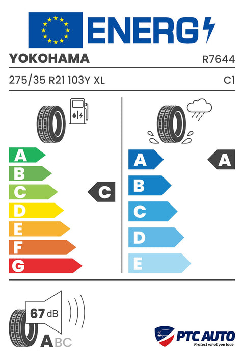 YOKOHAMA 275/35 R21 103Y XL RPB ADVAN dB V552 - - (C-A-A[67])(Turisme vara)