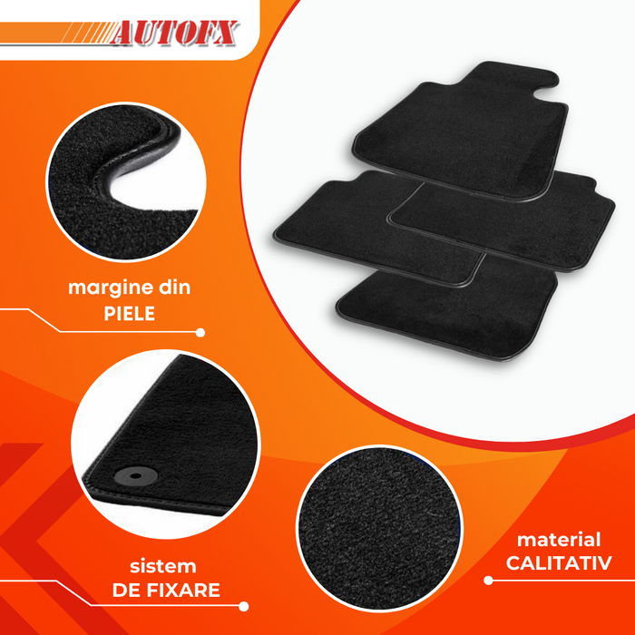 Covorase auto mocheta Volvo V40 fabricatie 2014 - prezent (NEGRU)