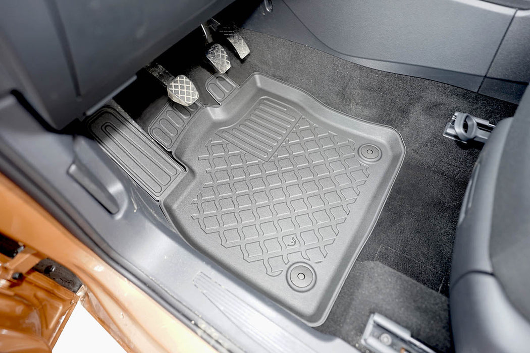 Covorase auto tip tavita Volkswagen Caddy Cargo, an fabricatie 11.2020 - prezent, caroserie van 5-7 locuri, covorase fata