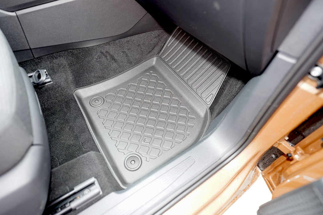 Covorase auto tip tavita Volkswagen Caddy Maxi, an fabricatie 11.2020 - prezent, caroserie van 5-7 locuri, covorase fata