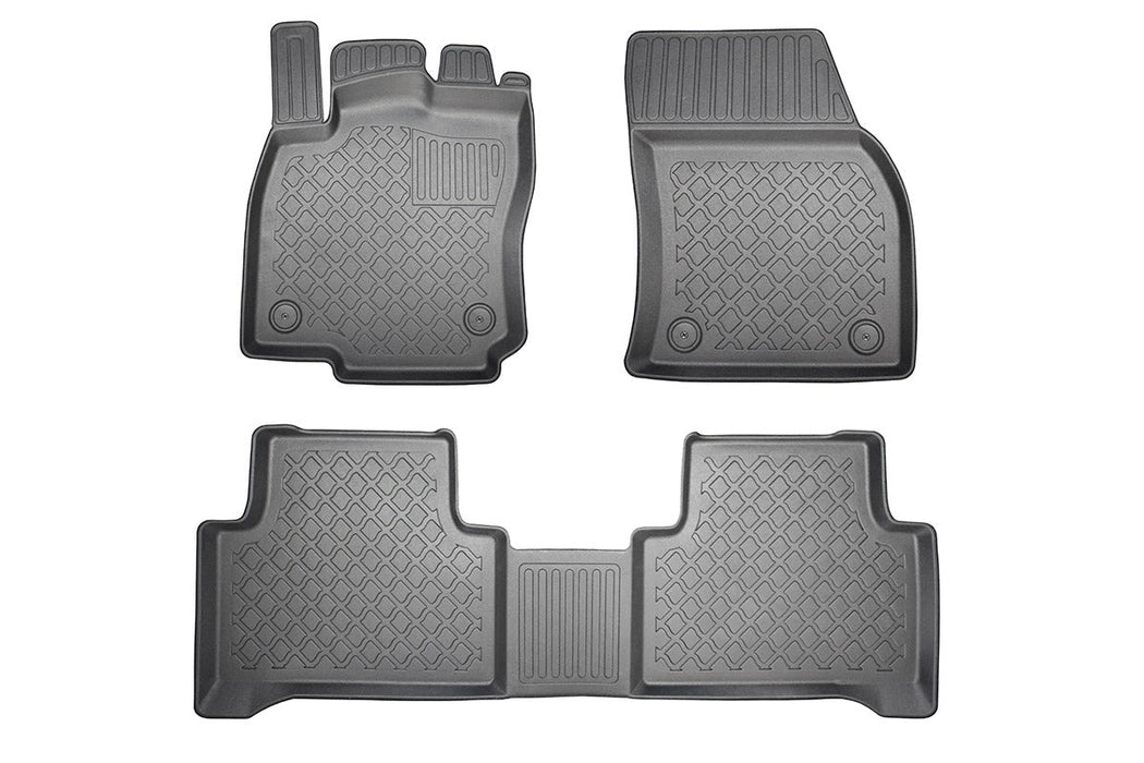 Covorase auto tip tavita Volkswagen Touran II, an fabricatie 09.2015 - prezent, caroserie van 5-7 locuri, fara rand 3