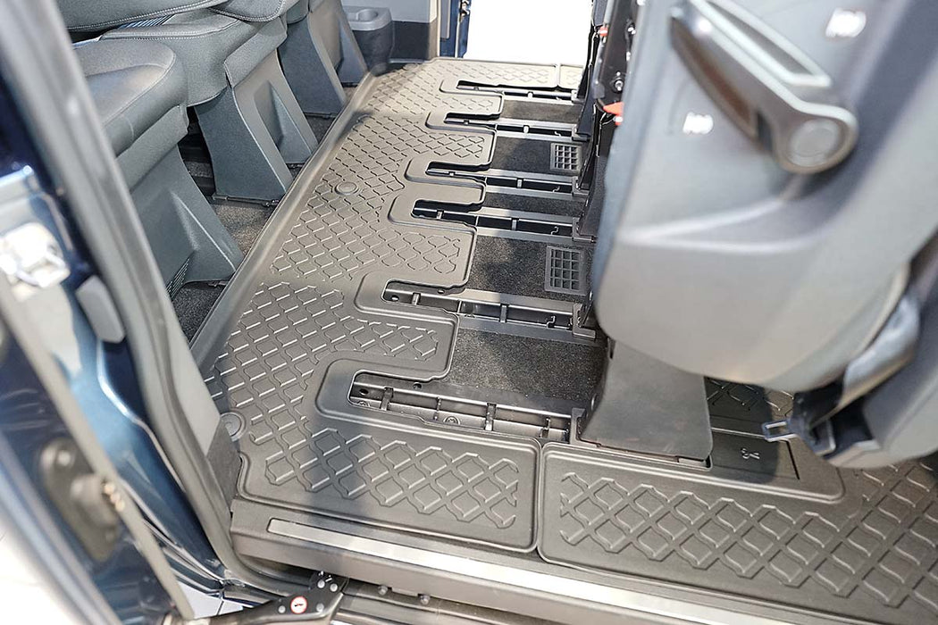 Covorase auto tip tavita Ford Tourneo Custom, an fabricatie 01.2013 - 2018, caroserie van ampatament l1 si l2, cutie manuala si automata, rand 3