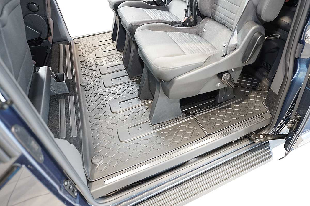 Covorase auto tip tavita Ford Tourneo Custom, an fabricatie 01.2013 - 2018, caroserie van ampatament l1 si l2, cutie manuala si automata, rand 2