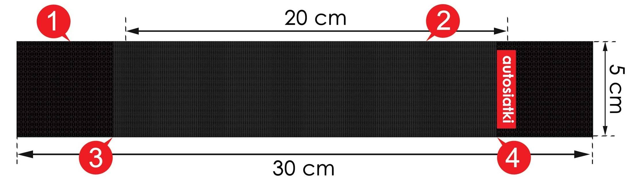 SUPORT PENTRU PORTBAGAJ, 30 CM, NEGRU