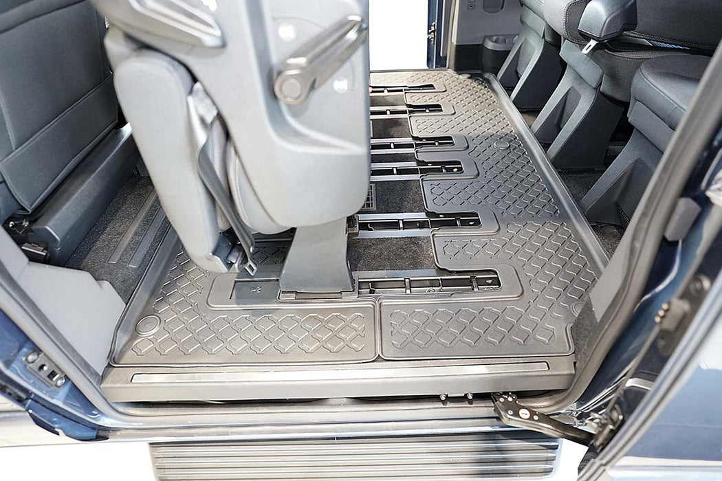 Covorase auto tip tavita Ford Tourneo Custom, an fabricatie 01.2013 - 2018, caroserie van ampatament l1 si l2, cutie manuala si automata, rand 3