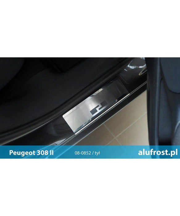 Protectii inox praguri usi Peugeot 308 II, caroserie Hatchback, fabricatie 08.2013 - prezent #1