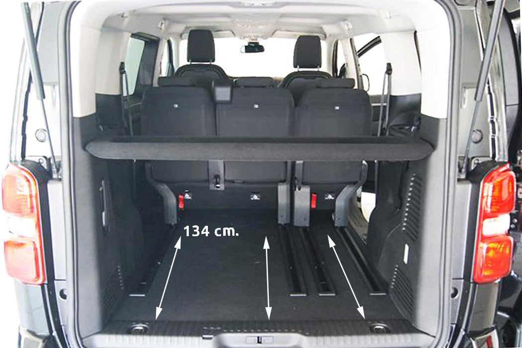 Tavita de portbagaj Peugeot e-Traveller, caroserie Van, fabricatie 01.2016 - prezent, ampatament mediu L2, in spatele randului 2, scaune culisate in spate) - 4