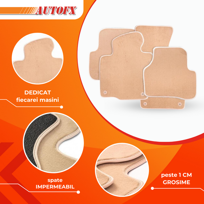 Covorase auto mocheta VW Touareg fabricatie 2002 - 2010 (BEJ)