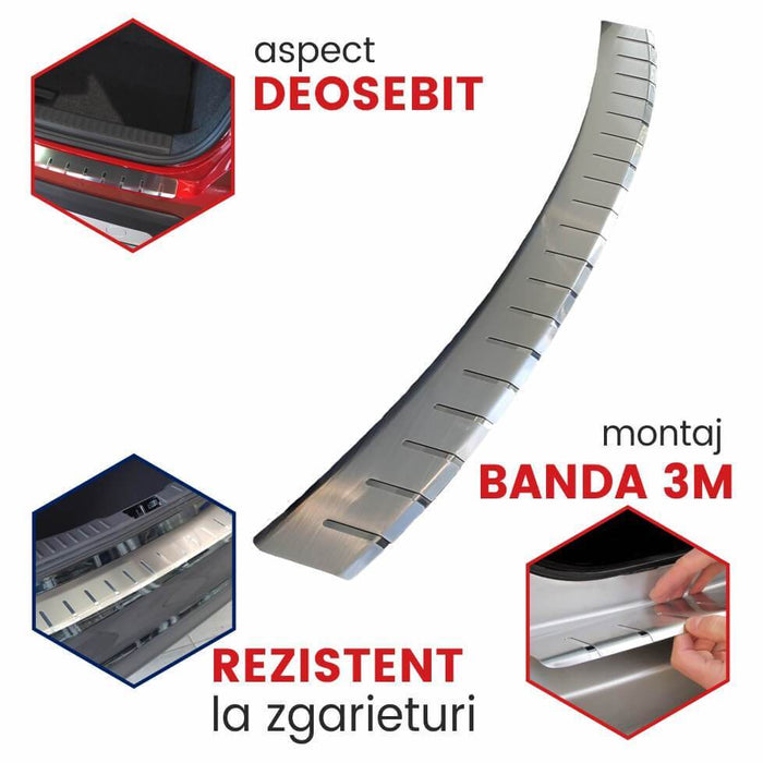 Protectie inox prag portbagaj Volkswagen Passat B8, caroserie Combi, fabricatie 12.2014 - prezent - 3
