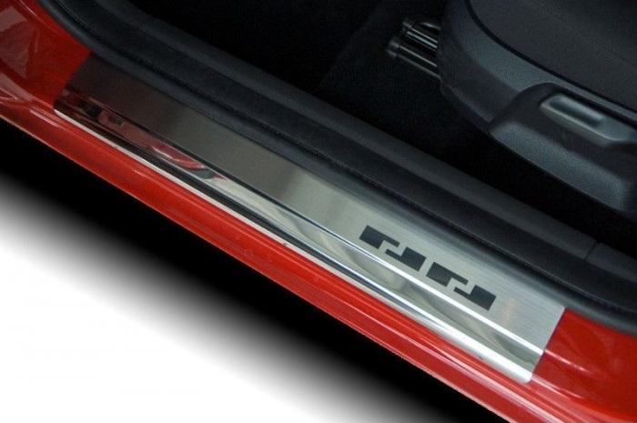 Protectii inox praguri usi Opel Corsa-e F, caroserie Hatchback, fabricatie 03.2020 - prezent - 4